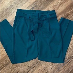 Express paper bag ankle pants